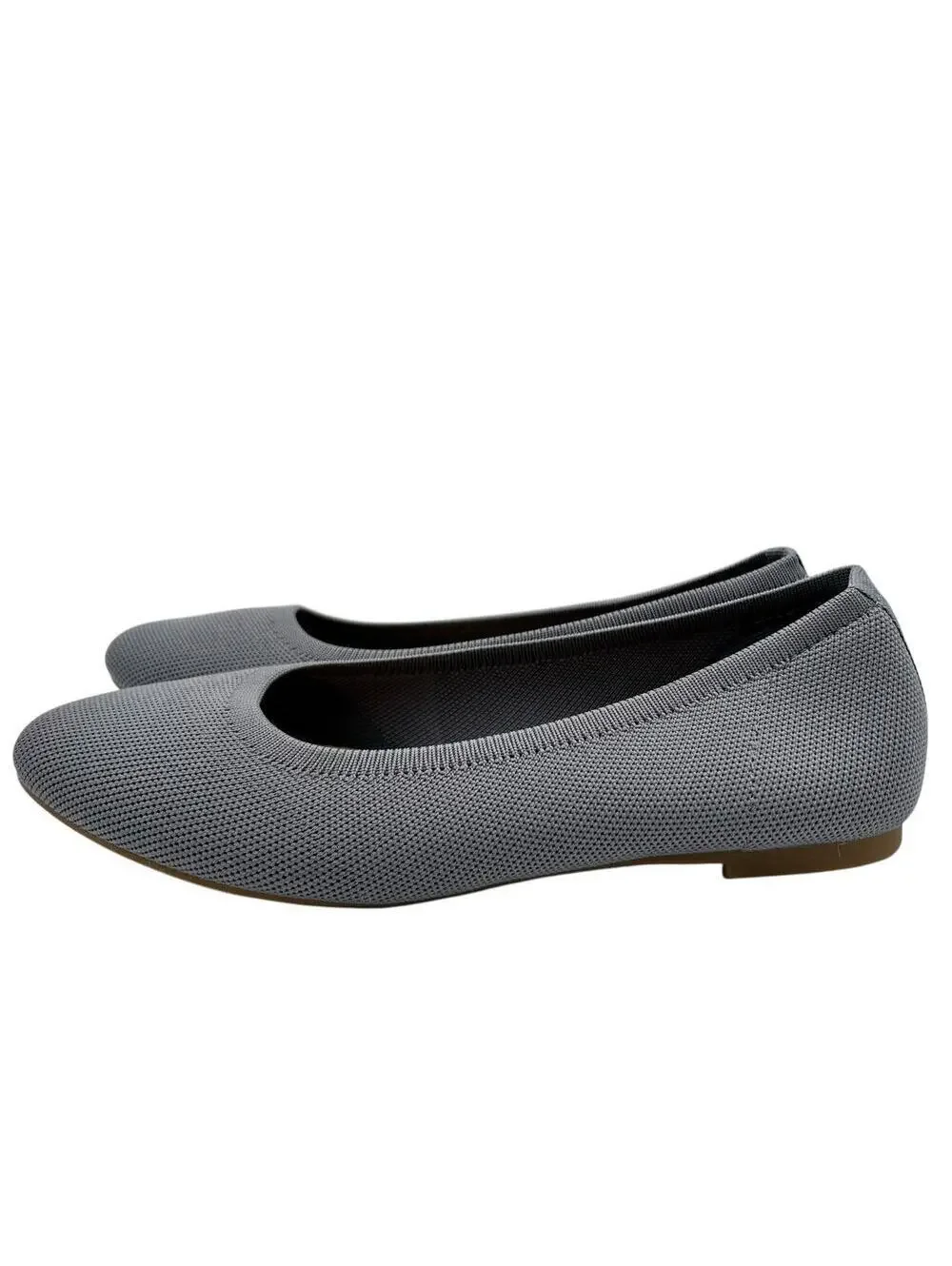 Old Navy Women Baby Blue Knit Almond Toe Ballet Flats Size 7
